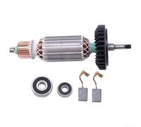 Replacement AC220V 240V Armature Rotor Anchor with Part Number 5156113 for 9556N B9557HN 9558NB Model Electric Tool Accessories Set Including Bearings and Carbon Brushes
