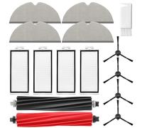 Replacement Accessories Compatible with Roborock Q5 Pro / Q5 Pro+ / Q8 Max / Q8 Max+ Vacuum Parts: 1 DuoRoller Brush, 4 Washable Filters, 4 microfiber Mop Pads, 4 Side Brushes and 1 Cleaning Tool