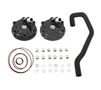 Replacement Accessories Cylinder Head Cover Oil Dipstick Breather Hose Outtlet Valve Gasket Kit For H-ONDA NSR250 MC21 NSR250 MC28 Engine Spare Part(Black- Silver)