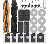 Replacement Accessories for Dreame X50 Ultra Complete/L40s Pro Ultra/L50 Pro Ultra/L50s Pro Ultra/X50 Master/Matrix10 Ultra, 2 Main Brush, 4 Filter, 6 Bags, 6 Cloth, 6 Side Brush