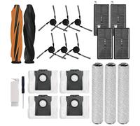 Replacement Accessories Kit Compatible with Dreame Aqua10 Ultra Roller Complete Robot Vacuum Cleaner, Include 1 Duo Main Brush, 6 Side Brushes, 4 HEPA Filter, 3 Mopping Roller, 4 Dust Bags