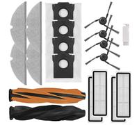 Replacement Accessories Kit For Dreame D20 Pro Plus Vacuum Cleaner, 1 Duob Main Brush 4 Side Brushes 4 HEPA Filters 4 Mop Cloths 4 Dust Bags