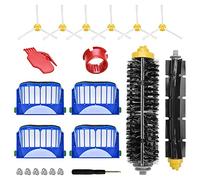 Replacement Accessories Kit for iRobot Roomba 600 Series 690 680 660 651 650 (Not for 645 655) & 500 Series 595 585 564 552,4 Filters, 6 Side Brush,1 Pair Bristle Brush & Flexible Beater Brush