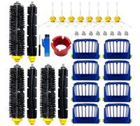 Replacement Accessories Kit for iRobot Roomba 600 Series 694 675 692 695 677 671 655 645 690 680 660 650 620 614 & 500 Series 595 585 564 Robot 3 Bristle & 3 Beater Brush 8 Filter 8 Side Brush