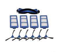 Replacement accessories set for RoboVac and Hybrid+ with main brush, side brushes and filters designed to keep your vacuum cleaner working efficiently