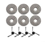 Replacement Accessories Sets Compatible For X50s Pro Master/For Matrix10 For MATRIX 10 Ultra Vacuum Cleaner, With 6 Mop Cloths, 4 Side Brushes