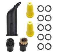 Replacement Accessories Steam Cleaner Stubborn Stain Remove Head Brush Spare Parts Nozzle Set Compatible with Karcher SC2 SC3 SC4 SC5 Steam Vacuum Cleaner