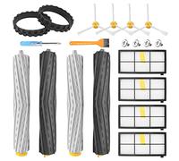 Replacement Accessory for iRobot Roomba 800 900 Series 805 860 870 871 880 890 960 980 Vacuum Accessories, Replacement Parts with 2 Roller Brushes,2 Tires,4 Filters,4 Side Brushes & Screws