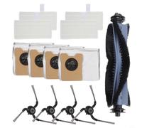 Replacement Accessory Kit for Eufy Robot Vacuum C10 with Self-Empty Station, Includes Main Brushes, Filters, Dust Bags, and Side Brushes(A)
