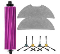 Replacement Accessory Kit for Eureka E20 Plus, Includes Main Brush, 4 Side Brushes and 2 Mop Cloths, Nylon and Microfiber Vacuum Parts Set