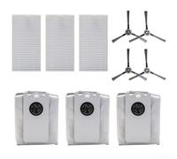 Replacement Accessory Pack for bObsweep Ultra-Vision RC400 Robot Vacuum Cleaner, 3 Filters 3 Dust Bags 4 Side Brushes 1 Main Brush, Enhanced Cleaning Performance(A)