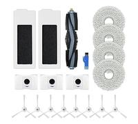 Replacement Accessory Set for Ecovacs Deebot T20 Omni / T20e Omni, 1 Main Brush, 2 Filters, 8 Side Brushes, 4 Mop Cloths, 3 Dust Bags, 1 Brush Cleaning Tool