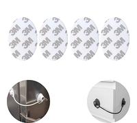 Replacement Adhesive Pads Set, 2 Sets, for Two Locks, Accessories only for Our Child Safety Lock with Key Lock, Oval Adhesive Strips, Replacement Adhesive pad, Accessories for Key Baby Lock