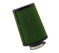 Replacement air filter Air Filter Car Cold Intake Kit Universal Auto Systems Sport Racing Performance Engine High Flow Cone Filters(76mm-Green)
