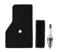 Replacement Air Filter Plus Spark Set For Honda Eu2000i Portable Generator 17211-z07-000 Model High Efficiency Cotton Filtration System Black Finish Three Items Included For Engine Care