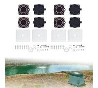Replacement Air Pump Repair Kit For Aerator Featuring White Switch And Components Compatible With Hoot Air H365 H450 H500 LA500 LAR500 H600 Models