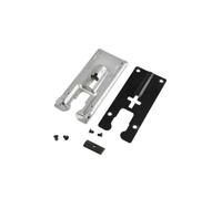 Replacement Aluminum Base Plate for Makita DJV180 Jigsaw | Durable die-cast metal assembly, includes necessary mounting hardware for direct tool repair and maintenance tasks