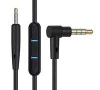Replacement Audio Cable Cord,Extension Wire for Bose QuietComfort QC25 QC35 Headphones with in line Mic Volume Control (Black)