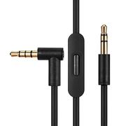 Replacement Audio Cable Cord Wire, Compatible with Beats Headphones Studio Solo Pro Detox Mixr Executive Pill with in Line Mic and Control (Black)