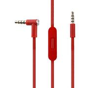 Replacement Audio Cable Cord Wire with in-line Microphone and Control for Beats by Dr Dre Headphones Solo/Studio/Pro/Detox/Wireless/Mixr/Executive/Pill (red)