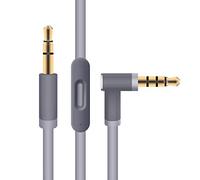 Replacement Audio Cable Cord Wire with in-line Microphone and Control for Beats by Dr Dre Headphones Solo/Studio/Pro/Detox/Wireless/Mixr/Executive/Pill (Gray)