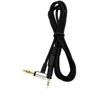 Replacement Audio Cable for Audio-Technica ATH-M40X M50X M60X M70X Headphones, 3.5mm Gold-Plated Connector, In-Line Remote, 1.2m, Black(Standard Edition)