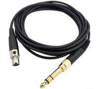 Replacement Audio Cable For Compatible with Headphones Q701 Q702 K712 K240 DT700 Featuring Spring Coil Extending from 1 5 to 4 5 Meters and TPE Insulation (Straight Style)