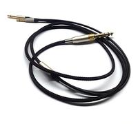 Replacement Audio Upgrade Cable Compatible with Denon AH-D600, AH-D7200, AH-D7100, AH-D9200, AH-D5200, Meze 99 Classics, Focal Elear Headphones Black 1.5meters/4.9ft