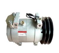 Replacement Auto SP15 Air Conditioning Compressor, Compatible for Isuzu Truck 24V 740121, Auto Parts
