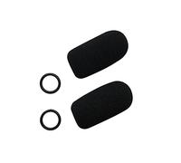 Replacement aviation microphone windscreens for Bose, Lightspeed, David Clark, Crystal Mic (Two (2) Pack Standard Model)