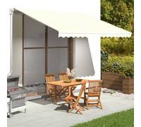 Replacement Awning Fabric Cream 400x350cm 100% Polyester Coated Waterproof UV50+