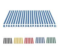 Replacement Awning Fabric for Retractable Awnings | Water-Repellent Patio Sun Shade Cover with Valance | Ideal for Decks Balconies Yards | 245x200cm/8x6.5ft