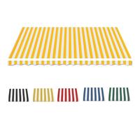 Replacement Awning Fabric for Retractable Patio Sun Shade Shelter Water-Repellent Top Cover with Valance Perfect for Decks Balconies Yards - 250x200cm (8x6.5ft)