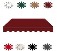 Replacement Awning Fabric - Water-Resistant Canvas for Patio Awnings, Customizable, Burgundy, 8.2x6.5ft/2.5x2m, Durable Awning Material, Ideal for Outdoor Use