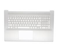 Replacement Backlit Keyboard Palmrest Upper Case Top Cover for HP 17-cn0023dx 17-cn0053cl 17-CN 17-CP 17T-CN 17Z-CP 17.3'' Laptop Assembly M50456-001 Natural Silver