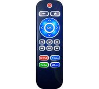 Replacement Backlit Remote Control for TCL/Hisense/Sharp/Philips/Onn/Element/Insignia/Westinghouse Roku TV (NOT for Roku Stick or Box)
