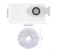 Replacement Bag and Mop Cloth Kit for Eureka J12 and V12, Microfiber Cleaning Pads with Clog- Performance, Strong Seal, for Easy Installa(B)