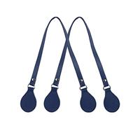 Replacement Bag Handle PU Straps - for Obag Canvas Rubber Bag EVA Tote Handbags Repair Classic Purse Accessories, Navy Blue