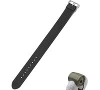 Replacement Band for Hume Health Band, Nylon Loop for Hume Band, Adjustable Soft Woven Nylon & Adjustable Clasp Buckle, Soft Breathable Sport Wristband for Fitness Tracker (Black, 18cm)