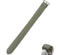 Replacement Band for Hume Health Band, Nylon Loop for Hume Band, Adjustable Soft Woven Nylon & Adjustable Clasp Buckle, Soft Breathable Sport Wristband for Fitness Tracker (Green)