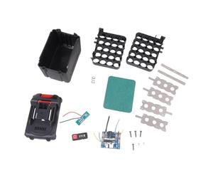 Replacement Battery Case Shell for Power Tool 10/15 / 20 Cores ABS Housing with Burning Management Systems Protections PCB Charging Board Battery Case Storage Box