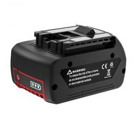 Replacement Battery Compatible with Bosch 18V Power Tool for Cordless Drills Grinders Rotary Hammers Stable Power Supply Li-ion 18 Volt 6000mAh 6.0Ah Black Red(1 battery)