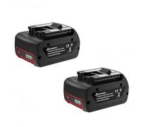 Replacement Battery Compatible with Bosch 18V Power Tool for Cordless Drills Grinders Rotary Hammers Stable Power Supply Li-ion 18 Volt 6000mAh 6.0Ah Black Red(2 battery)