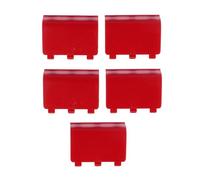 Replacement Battery Cover Door for Xbox One Wireless Controller | Perfect-Fit ABS Plastic Back Shell with Secure Snap Closure - Lightweight Portable Gaming Repair Part(5pcs red)