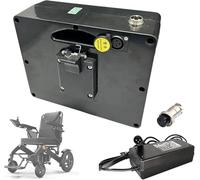 Replacement Battery for Electric Wheelchair 24 V 30 Ah 26 20 12 7 Lithium with XLR Charging Port and GX20 Discharge