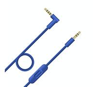 Replacement Beats Audio Cable Cord Wire with Inline Remote and Microphone for Beats by Dr. Dre Headphones Solo Studio Pro Detox Wireless Mixr Executive Pill (Blue)