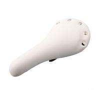 Replacement Bicycle Saddle with Stylish Rivet Design for Fixed Gear and Track Cycling (White)