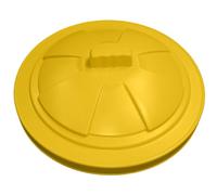 Replacement Bin Lid with Handle for 80L 85L Dustbin Waste Rubbish Outside Bin - Heavy Duty Lid, Yellow