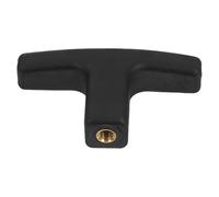 Replacement Black Matte Plastic T-Handle Nylon M8*80 Threaded Inner Screw for RV Waste Valve and Lawn Mower Pull Cord Handles