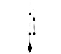 Replacement Black Metal Screw Fit Extra Long Clock Hands Compatible With German Quartz High Torque movement Mechanism 350mm